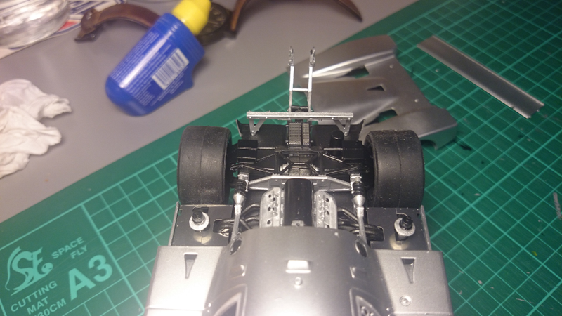 Illustration for article titled Tamiya Sauber C9 Progress